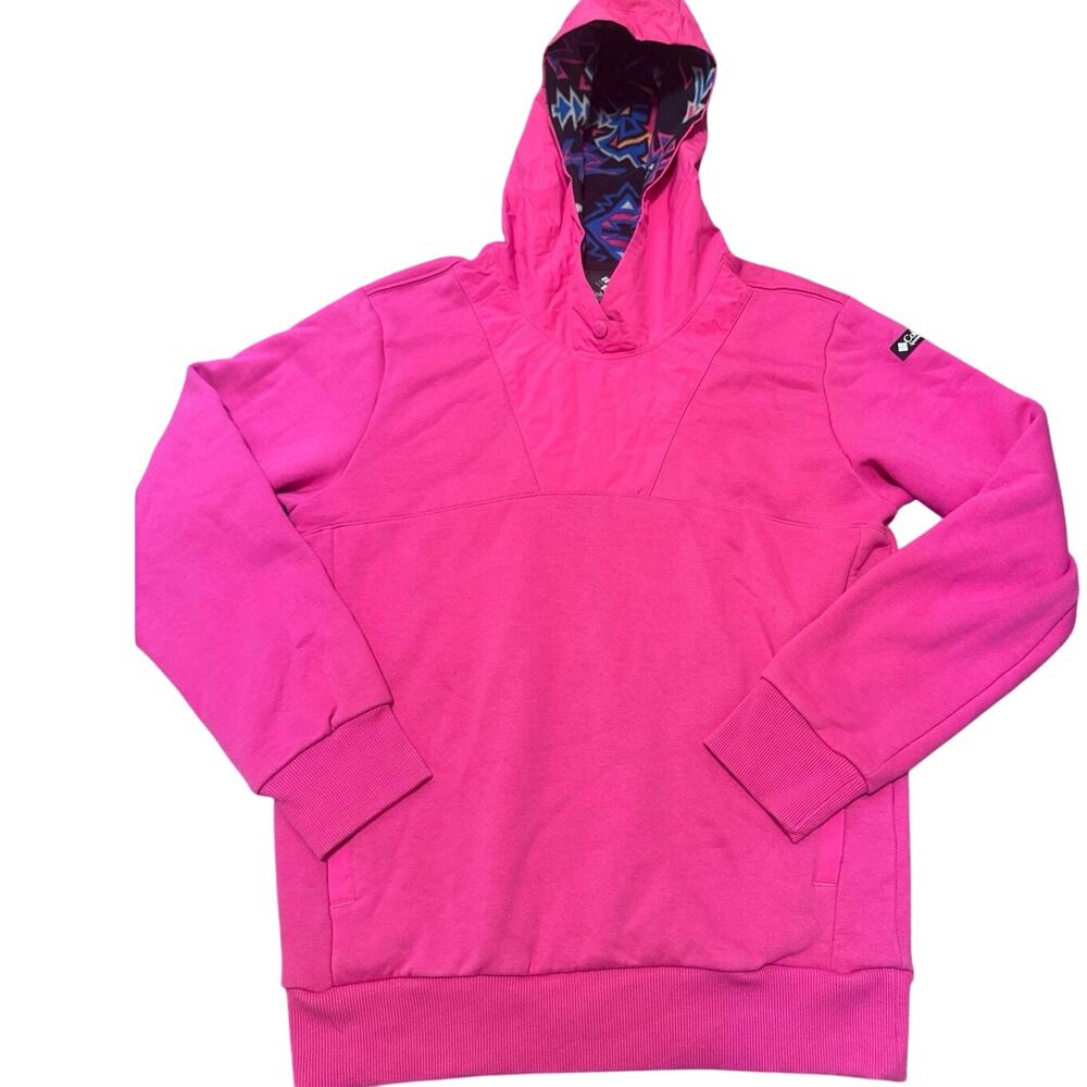 Columbia Wintertrainer Graphic Hoodie Men’s Small Pink Magenta Retro 2055571